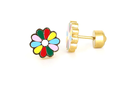 Colorful Bloom Studs